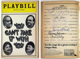 Full 1983 Cast Colleen Dewhurst Signed You Can 