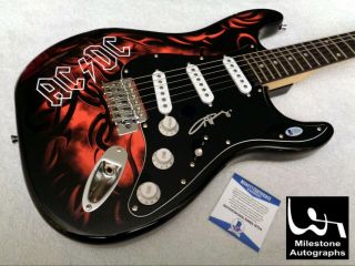 Angus Young (ac/dc) Autographed Signed Guitar W/ Beckett (bas) -