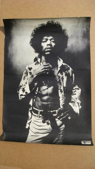 The Real Deal Jimi Hendrix Poster Rare By Donald Silverstein 1967 Track Records