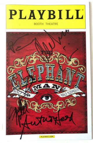 Bradley Cooper,  Patricia Clarkson & Cast Signed The Elephant Man Playbill 2014