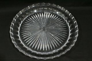 RARE William Yeoward Rosa Crystal Beehive Cake Plate Centerpiece WOW 8
