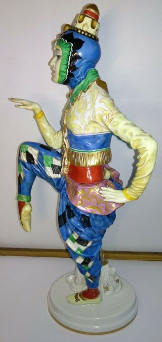 RARE Rosenthal C.  HOLZER DEFANTI Korean dance Art Deco porcelain lady K.  566 3
