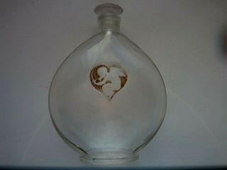 Rene R Lalique Arys Perfume Flacon Bottle Sepia Cherub Insert