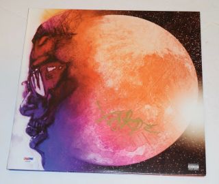 Kid Cudi Signed Autographed Man On The Moon Record Album Lp Psa/dna B