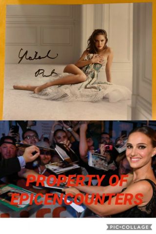 Extremely Rare Signer Natalie Portman Signed Sexy 8x10 Photo W/exact Proof &
