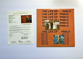 Kanye West Signed The Life Of Pablo Vinyl Album Lp Autograph Jsa Ye Yandhi