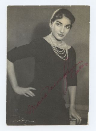 Maria Callas (opera) : Signed Luxardo Photograph