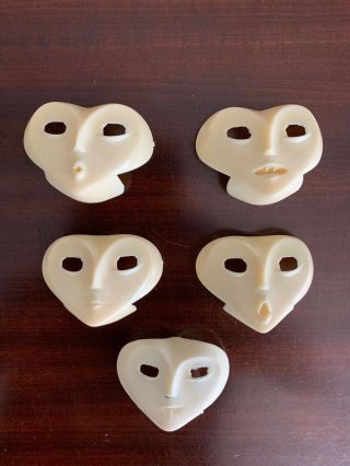 James And The Giant Peach Miss Spider Production Made Set Of 5 Faces Movie Prop