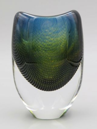 Sven Palmquist For Orrefors Kraka Art Glass Vase No 371 Circa 1958 Unusual Form