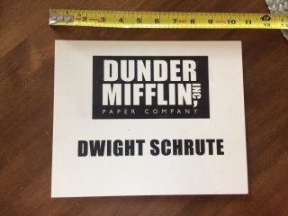 The Office Dwight Schrute Production Parking Sign Prop Final Episode Screen
