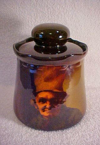 Rookwood Art Pottery Standard Glaze Portrait Tobacco Jar