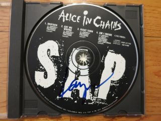 Layne Staley Signed Cd,  Proof Alice In Chains Sap Rare Autographed C.  D.