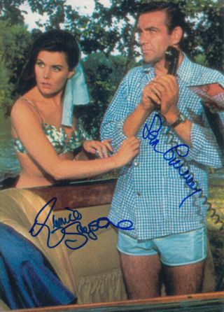 007 James Bond Cast Autograph From Russia With.  Sean Connery & Eunice Gayson