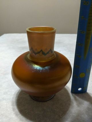 Antique unusual Tiffany vase signed Tiffany favrile appears to be 8647 10