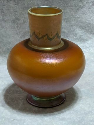 Antique Unusual Tiffany Vase Signed Tiffany Favrile Appears To Be 8647