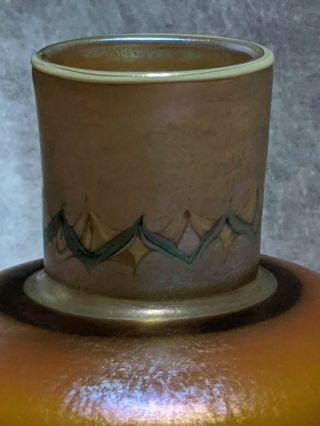 Antique unusual Tiffany vase signed Tiffany favrile appears to be 8647 6