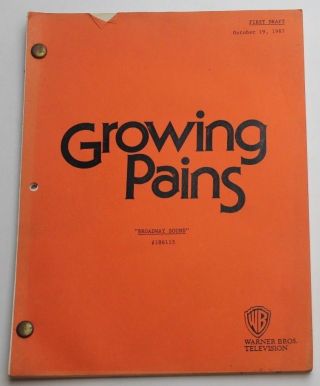 Growing Pains / 1987 Tv Show Script,  Season 3 Episode 11,  " Broadway Bound "