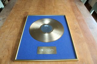 Nirvana - German Lp Gold Award / Nevermind - 250,  000 In Germany/ Riaa Bpi