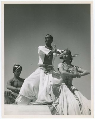 Father Of Theatrical Jazz Dance Jack Cole 1940s Vintage Indian Dance Photograph
