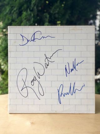 Pink Floyd Signed The Wall Album Autographed Lp