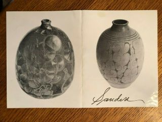 HERBERT SANDERS: Porcelain Crystalline Vessel ca 1967 with Letters from Sanders 4