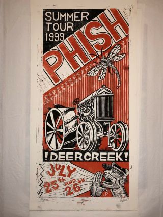 Phish Poster Jim Pollock Deer Creek 1999