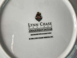 HUGE 98 - Pc Lynn Chase Amazonian Jaguar China Dinnerware Set,  Svc.  12,  Servers 12