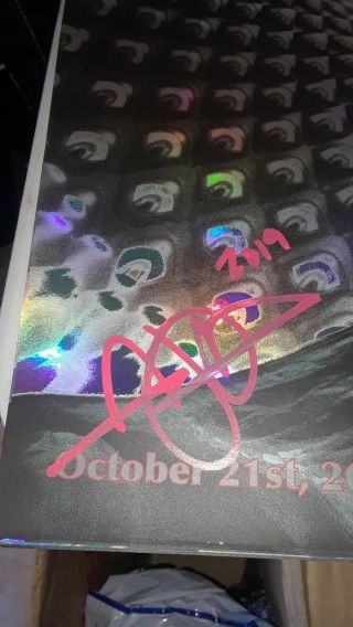 LA TOOL Staples Center 10/21 2019 Limited Edition band signed Poster CHET ZAR 2