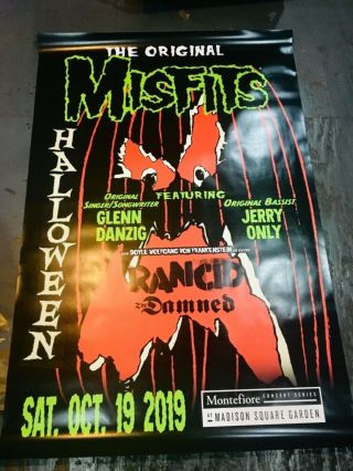 Misfits Promo Poster For Msg Nyc 4 Foot By 6 Foot Huge Rare Last Show