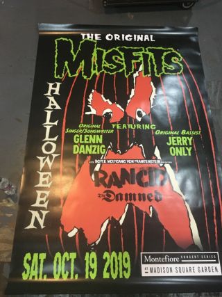 Misfits Promo Poster for MSG NYC 4 foot by 6 foot HUGE Rare Last Show 2