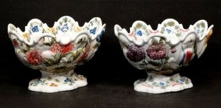 Le Nove Di Bassano Antique Italian Faience Soft Paste Porcelain Center Bowls