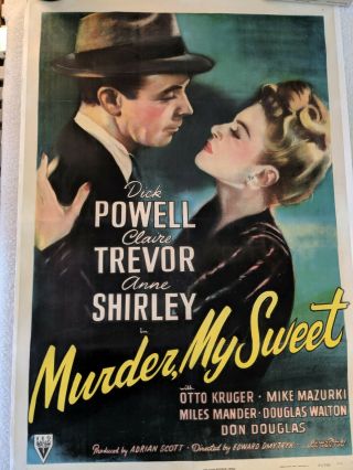 Murder My Sweet One Sheet 1944 Movie Poster