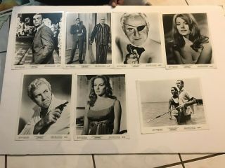 1965 James Bond 007 Thunderball Set of 8 lobby cards.  Bonus 7 B/W Photos. 10