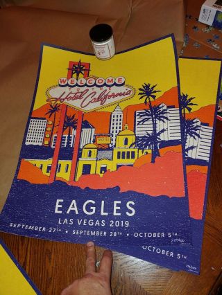 The Eagles Las Vegas 2019 (2) Event Posters 172/350 & 257/400 Hotel California