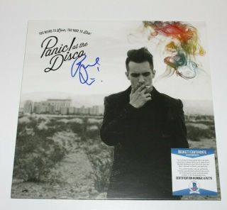 Panic At The Disco Brendon Urie Signed Too Weird To Live Vinyl Album Bas
