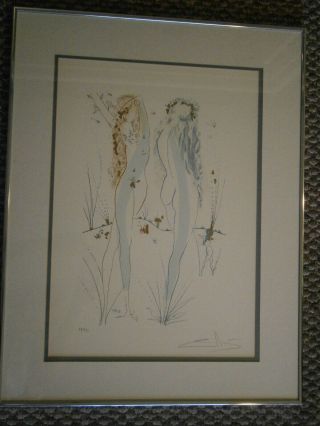 Salvador Dali,  Song Of Songs " Return, .  " Etching,  Signed,  Numbered And Framed.