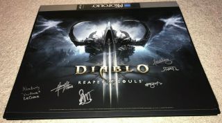 Blizzcon 2013 Exclusive Diablo Iii Reaper Of Souls Poster Signed
