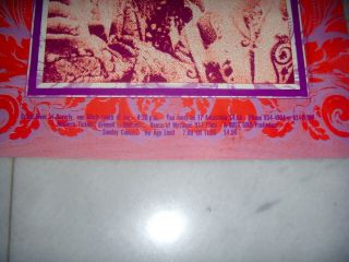 FIRST PRINT - 1968 Cream,  MC5 - GARY GRIMSHAW - GRANDE BALLROOM concert poster 2