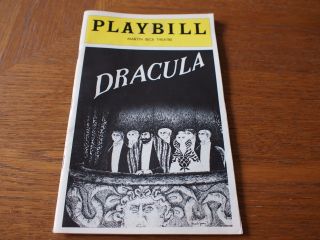 Playbill Broadway 1977 Dracula Martin Beck Theatre Frank Langella Edward Gorey