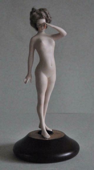 Vintage Harem Nude Figure Bathing Beauty Figurine Galluba Hofmann Half Doll