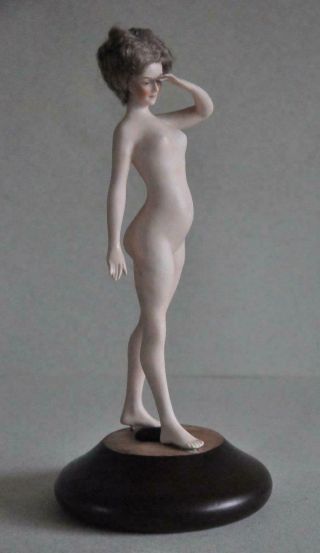 Vintage Harem Nude Figure Bathing Beauty Figurine Galluba Hofmann Half Doll 2
