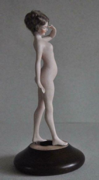 Vintage Harem Nude Figure Bathing Beauty Figurine Galluba Hofmann Half Doll 3