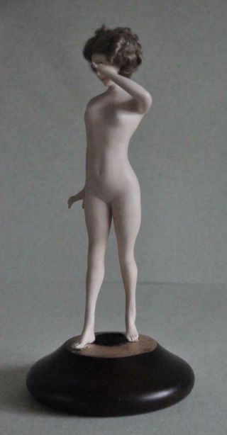 Vintage Harem Nude Figure Bathing Beauty Figurine Galluba Hofmann Half Doll 8