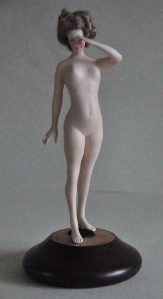 Vintage Harem Nude Figure Bathing Beauty Figurine Galluba Hofmann Half Doll 9