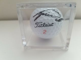 Tiger Woods Signed Golf Ball With