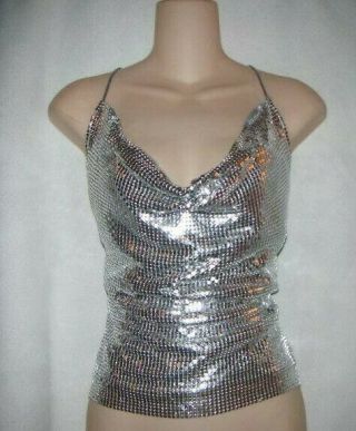 Authentic Pamela Anderson Owned Worn & Signed Silver Sequined Top W/ Playboy