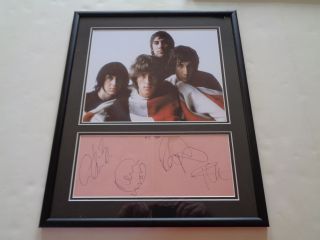 THE WHO AUTOGRAPH / SIGNED DISPLAY WITH KEITH MOON A LARGE 1960S SET 5