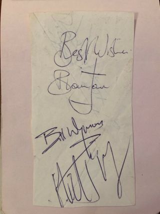 Vintage Autograph Book From Early 1960’s Includes Rolling Stones,  Others.