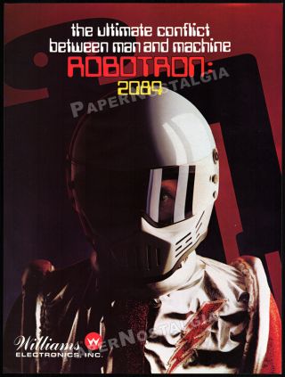 Williams Robotron: 2084_original 1982 Trade Print Ad / Arcade Game Promo_flyer