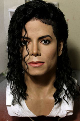 1/1 Lifesize Custom Michael Jackson Bust Black Or White Dangerous Era